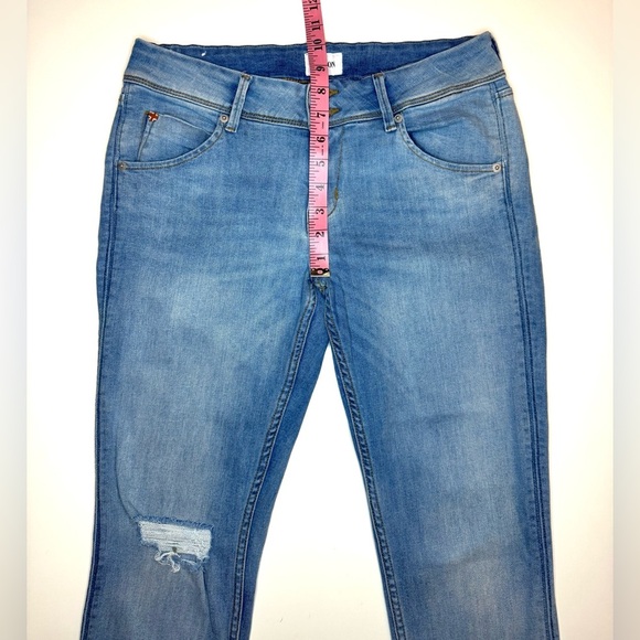 Hudson Women's Collin Skinny Ankle Blue Jeans Size- 29 - Picture 6 of 9